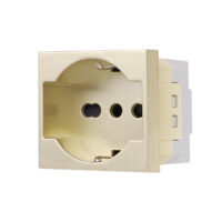 Modulo Presa Schuko italiana (2P+T) 16A /2M LUXION colore dorato