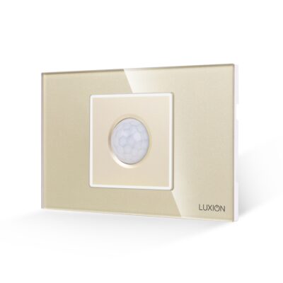 Sensore di Movimento 2M LUXION con Cornice in Vetro, Standard Italiano, 2/3M colore dorato