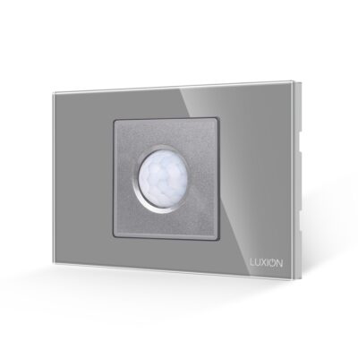 Sensore di Movimento 2M LUXION con Cornice in Vetro, Standard Italiano, 2/3M colore griggio