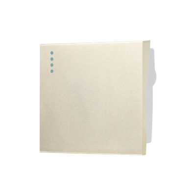 Modulo Interruttore Semplice Meccanico 2M LUXION, Standard Italiano colore dorato