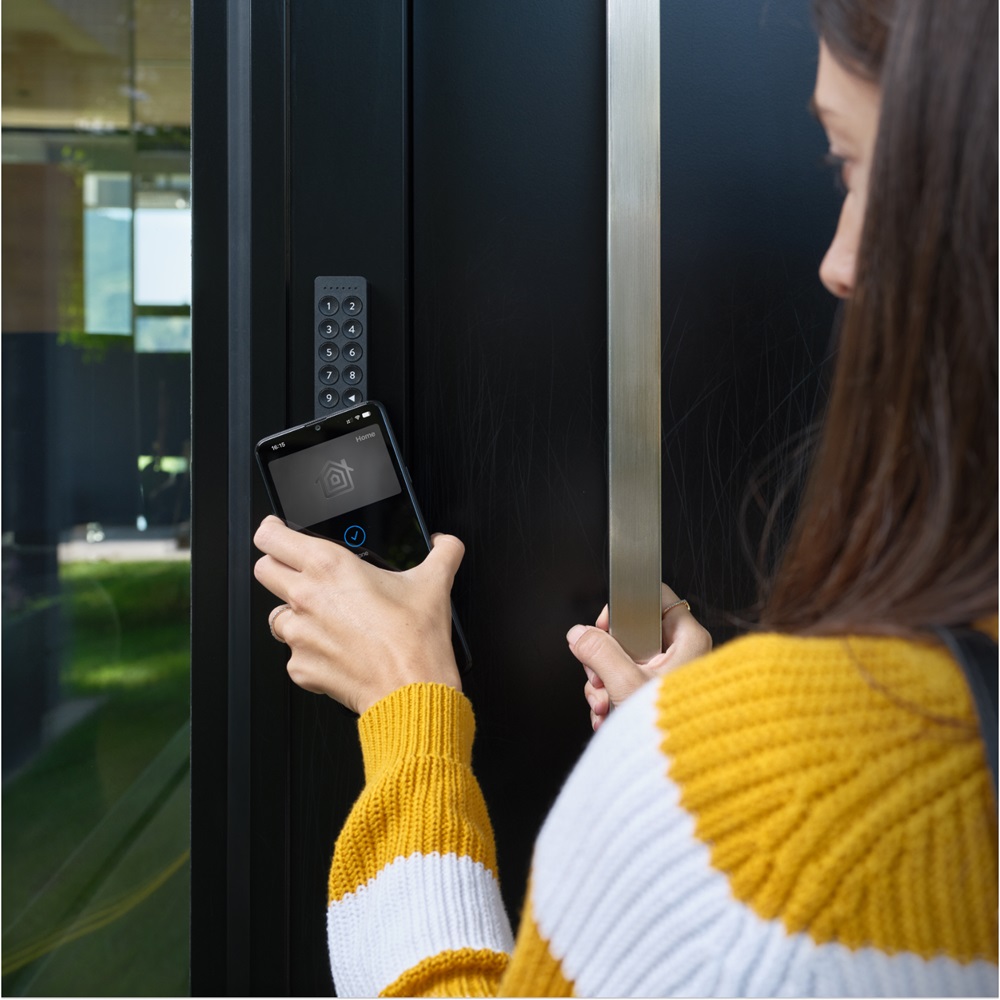 Tastiera intelligente Nuki Keypad 2.0, per Nuki Smart Lock con NFC, codice PIN e impronta digitale