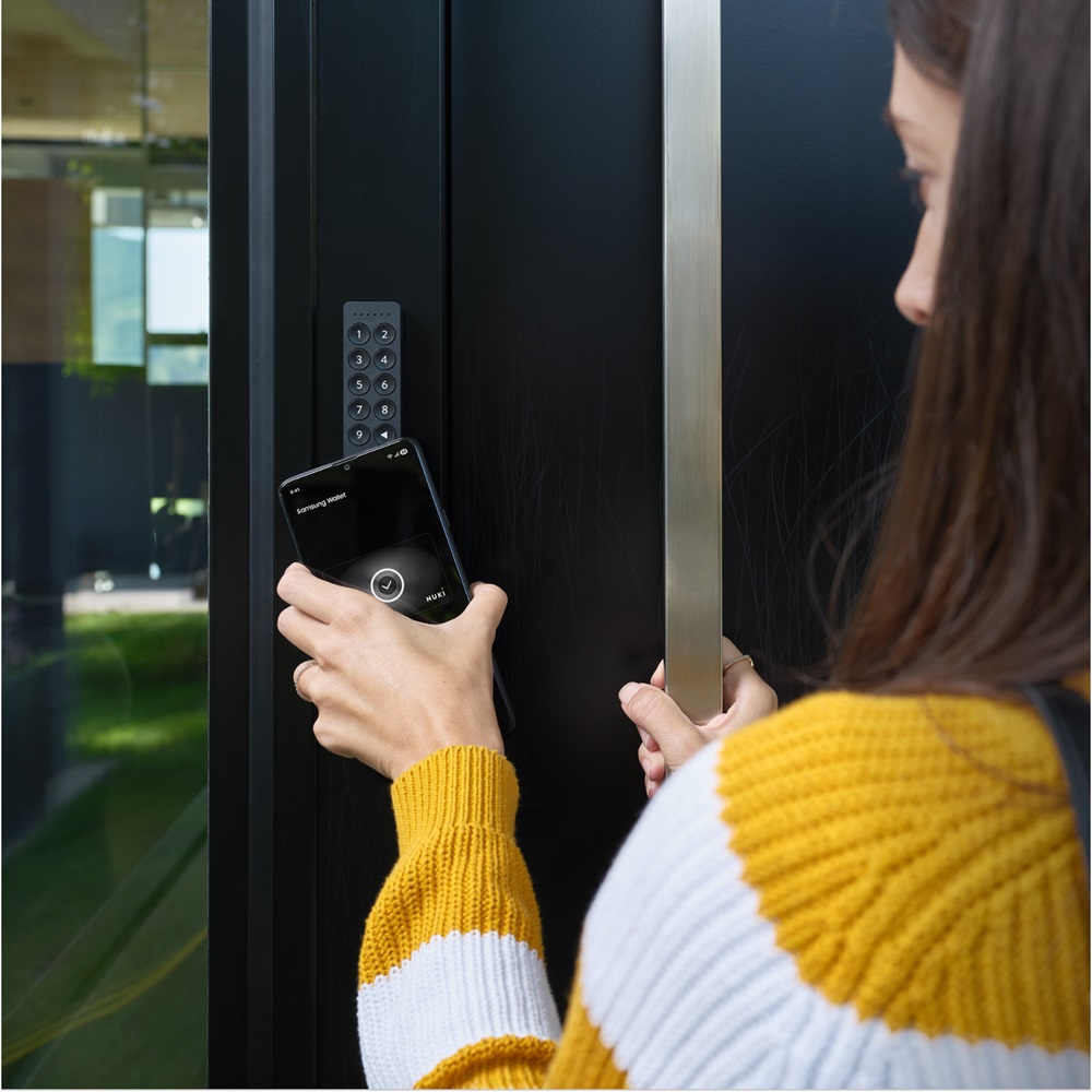 Tastiera intelligente Nuki Keypad 2.0, per Nuki Smart Lock con NFC, codice PIN e impronta digitale